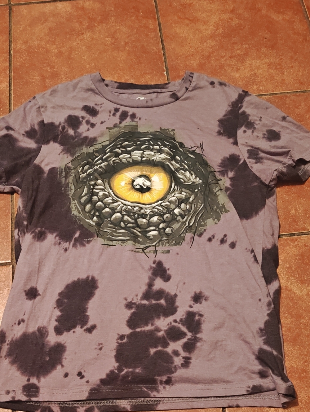 Unbranded Purple Tie-Dye Reptile Eye T-Shirt